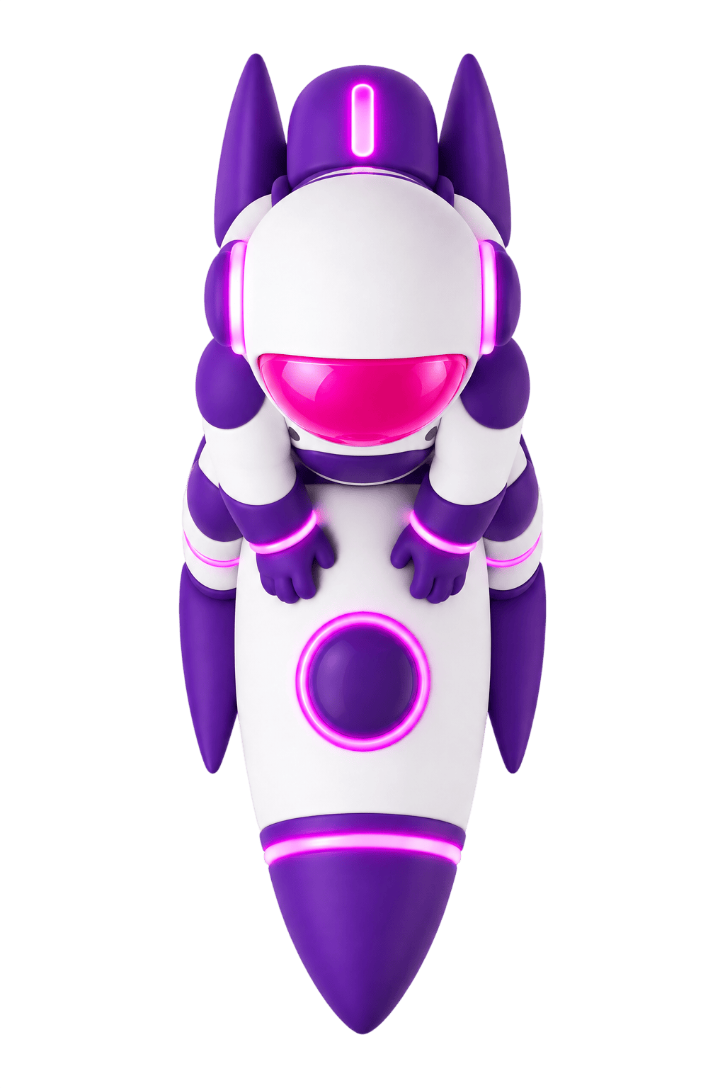 Scroll Down Mascot